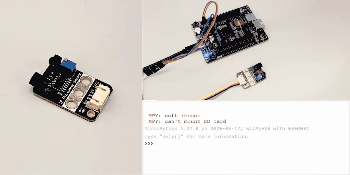 IR distance sensor test