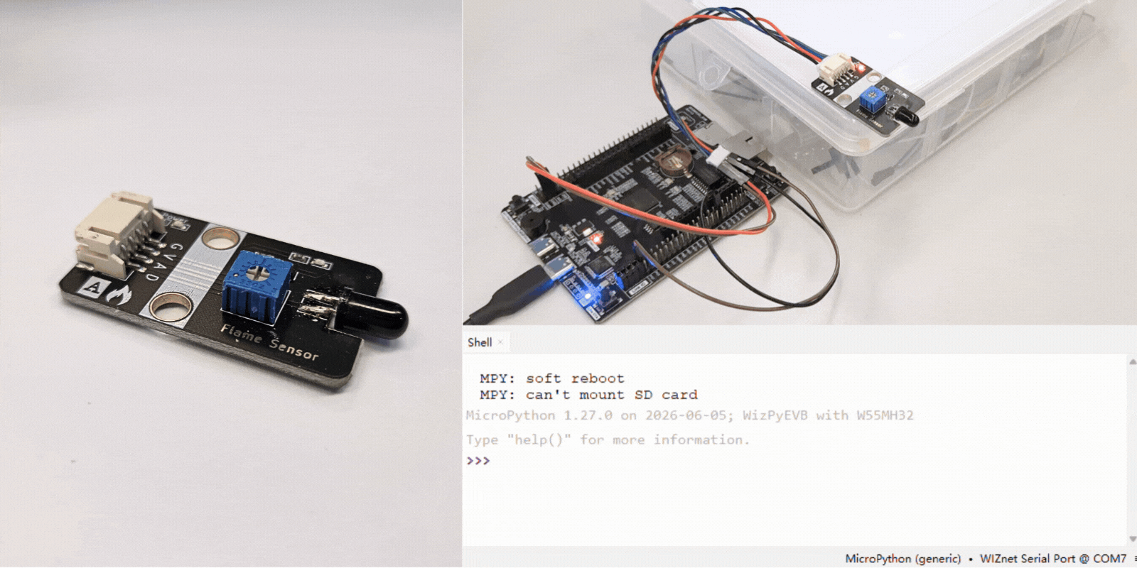 Flame sensor test