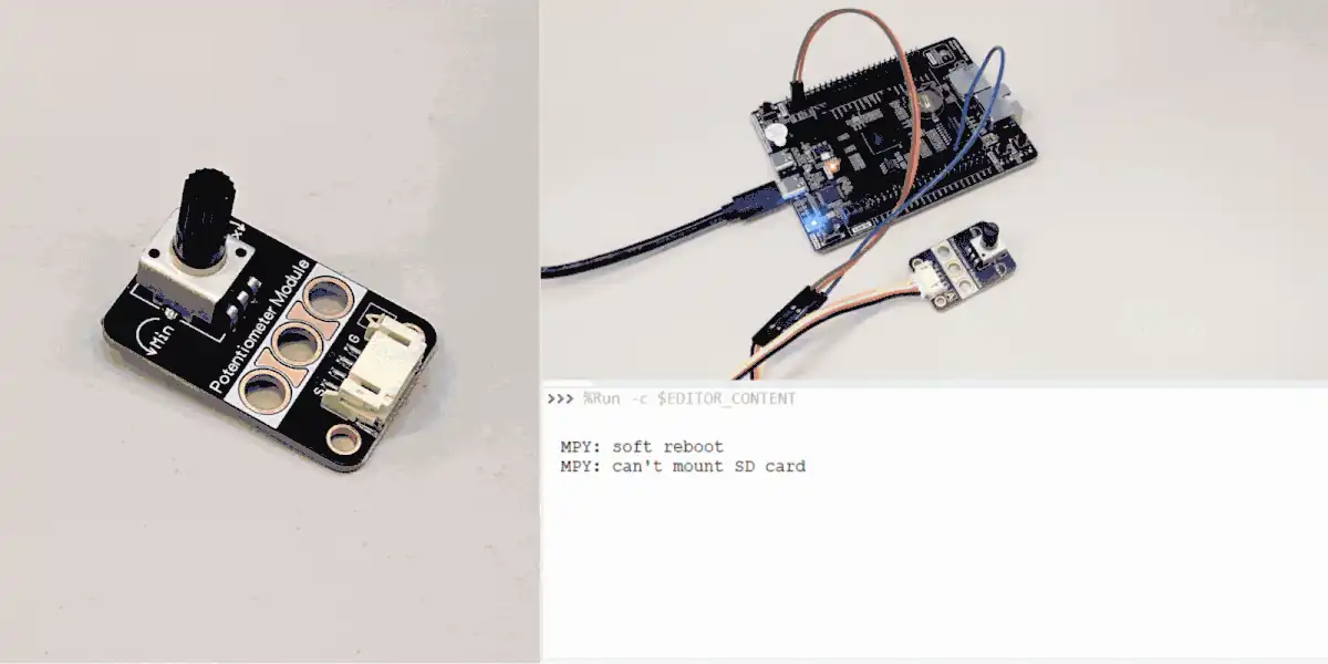 Potentiometer module test