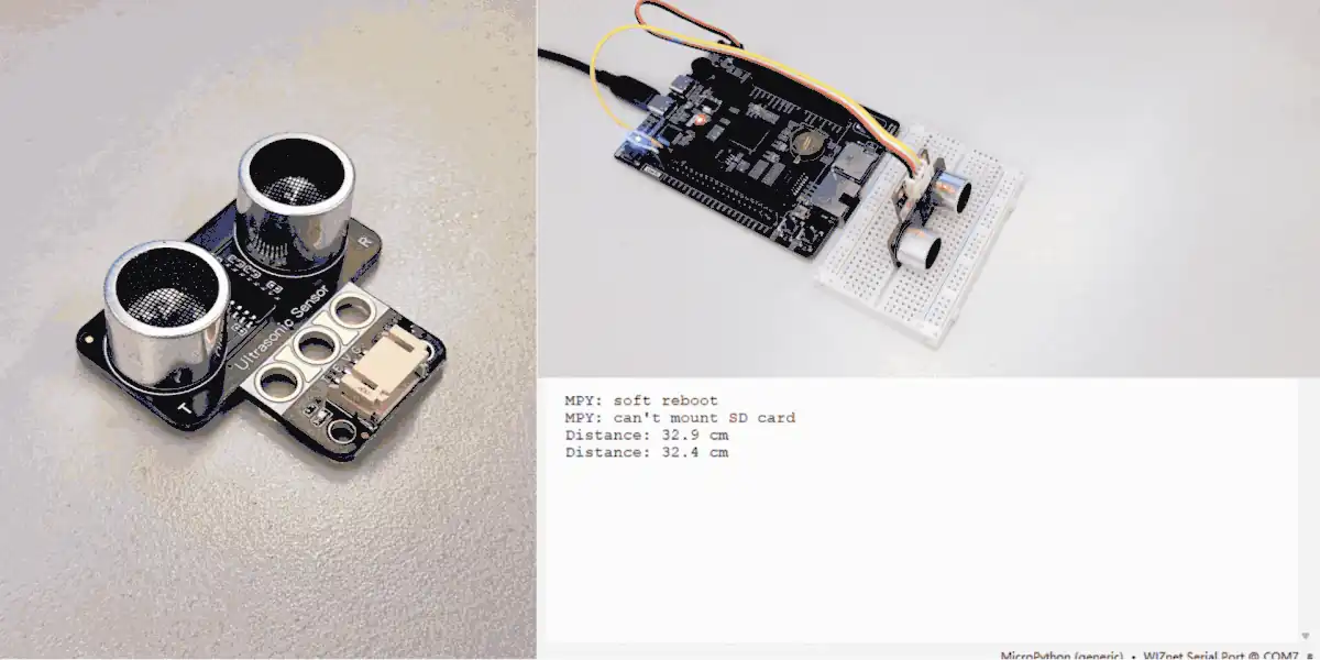 Ultrasonic sensor test