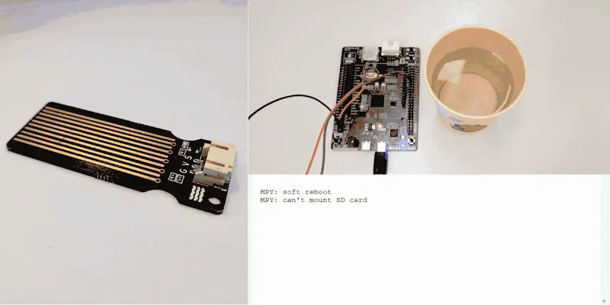 Water depth sensor test